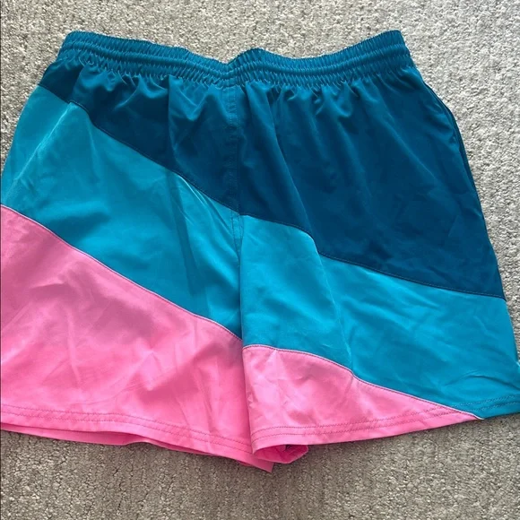 Nike Teal and Pink Swim Shorts - Picture 5 of 7